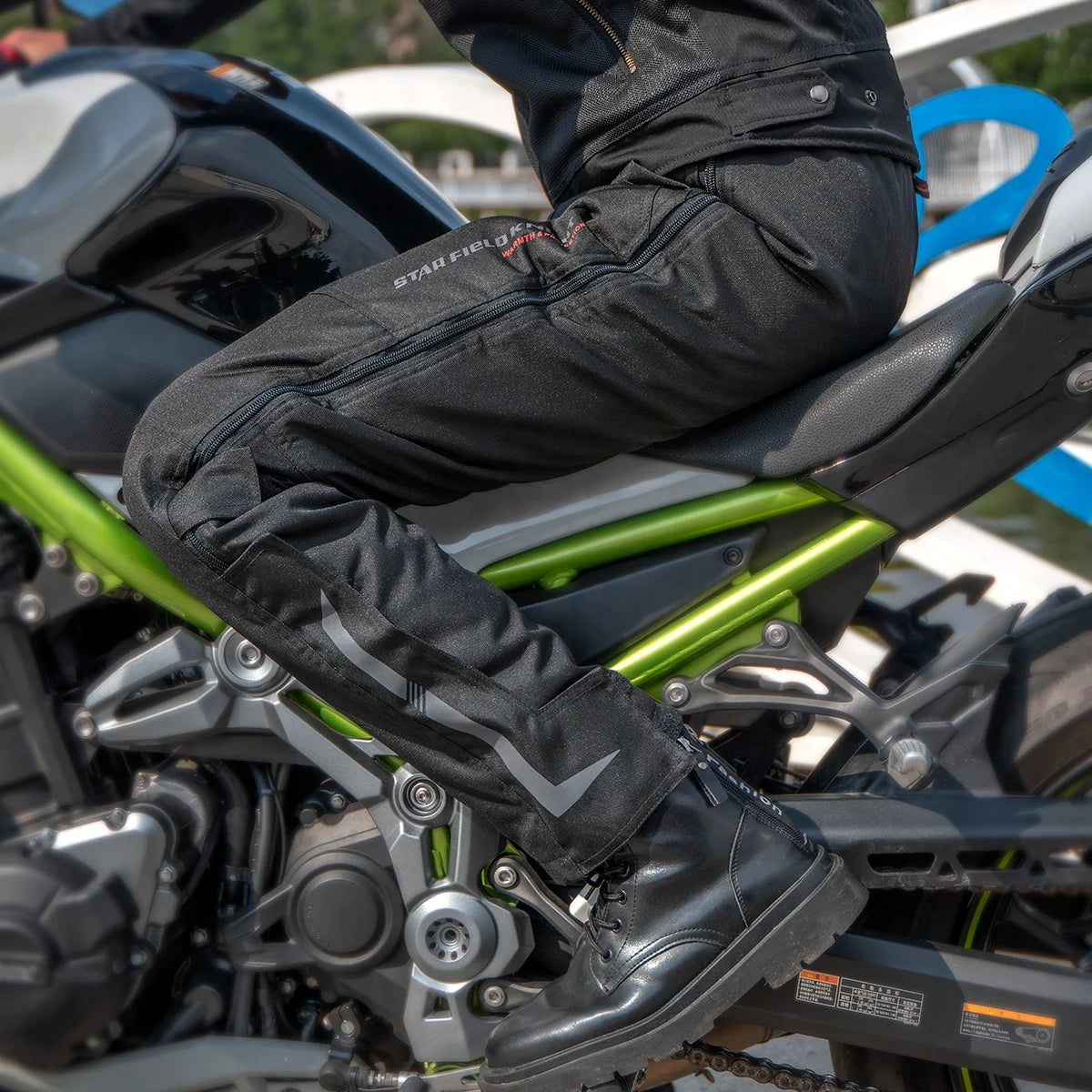 SFK SKP-710 Winter Motorcycle Pants – Waterproof CE Protective Riding Trousers