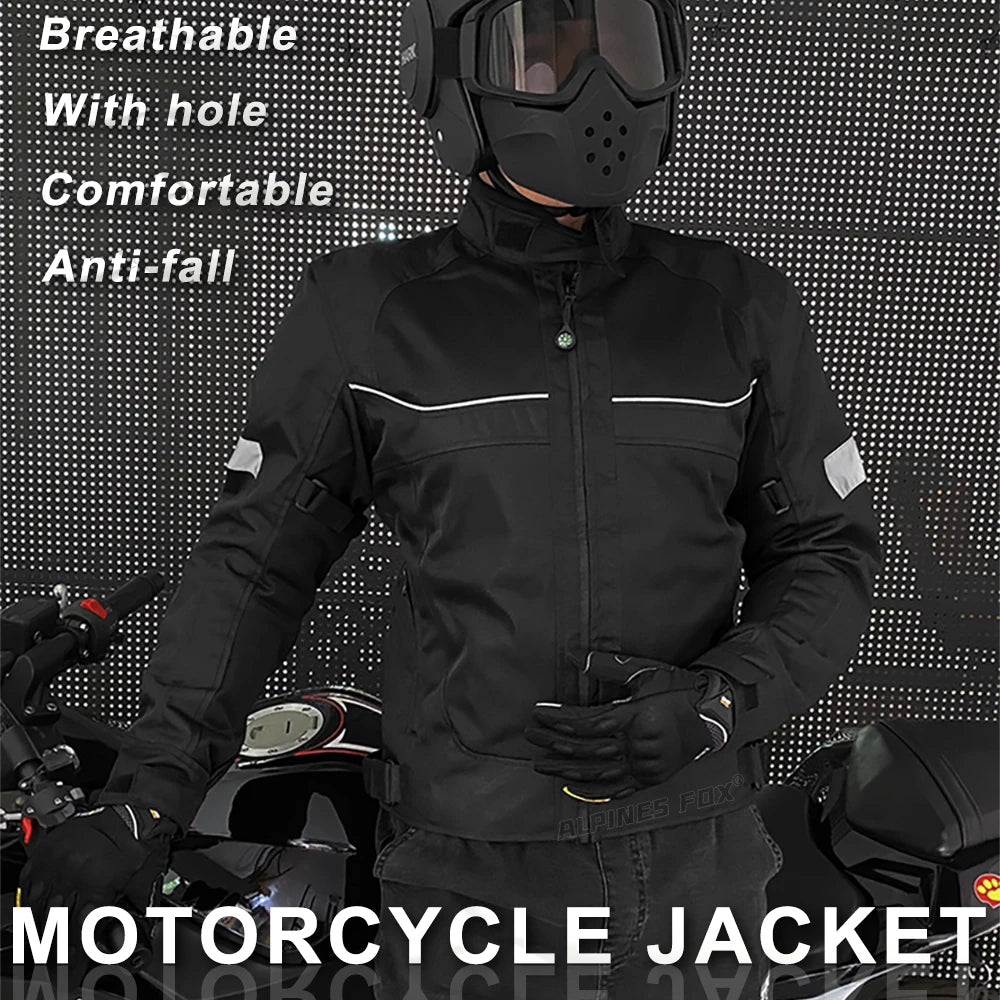 VEMAR Summer Breathable Motorcycle Mesh Jacket – Reflective Motocross Riding Jacket with 5Pcs Protectors