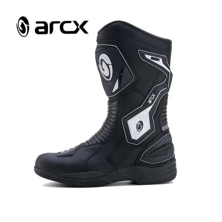 ARCX L60566 Pro Street Moto Racing Boots FULL GRAIN LEATHER
