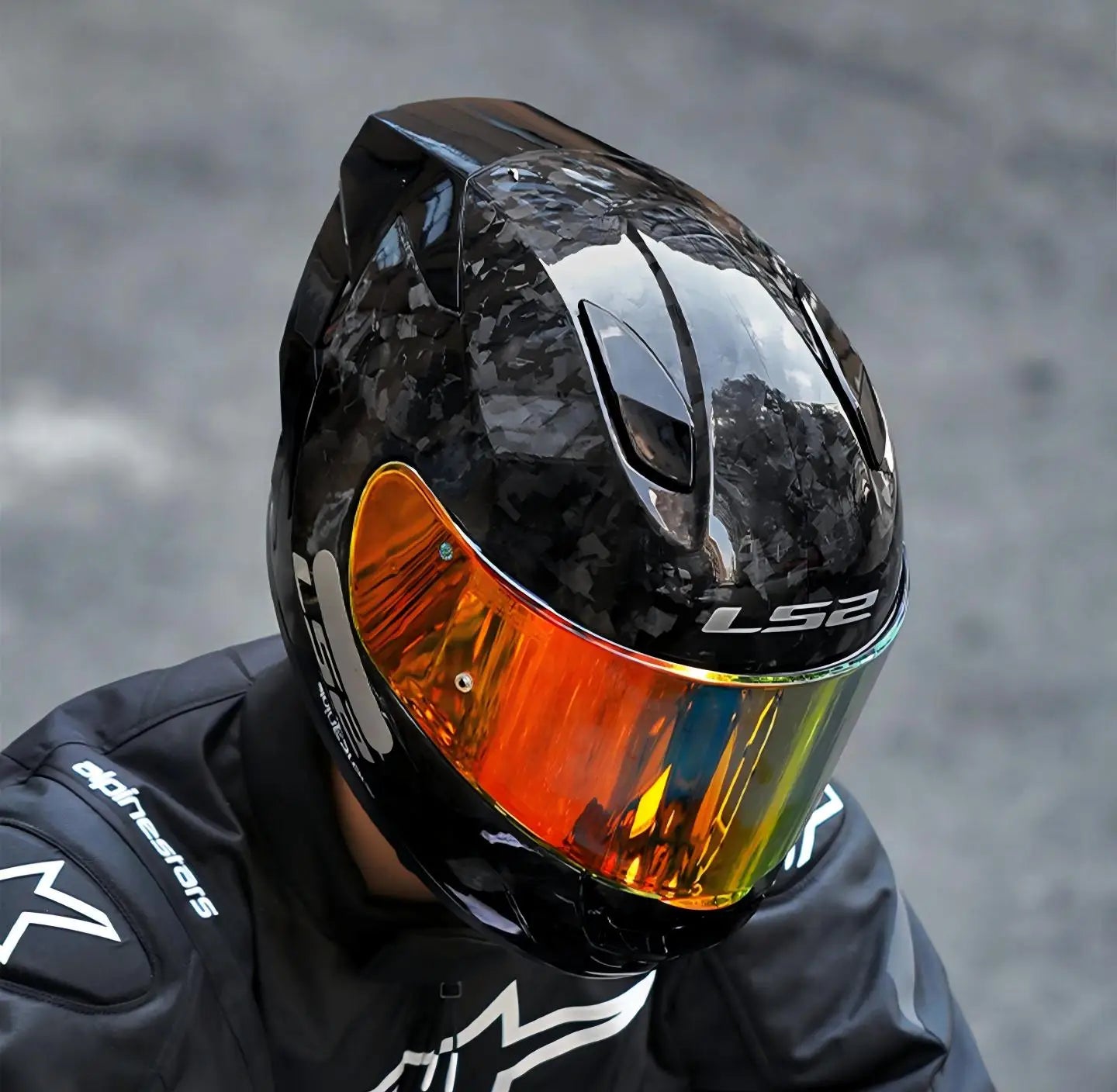 LS2 FF813 Forged Carbon Fiber Full-Face Helmet