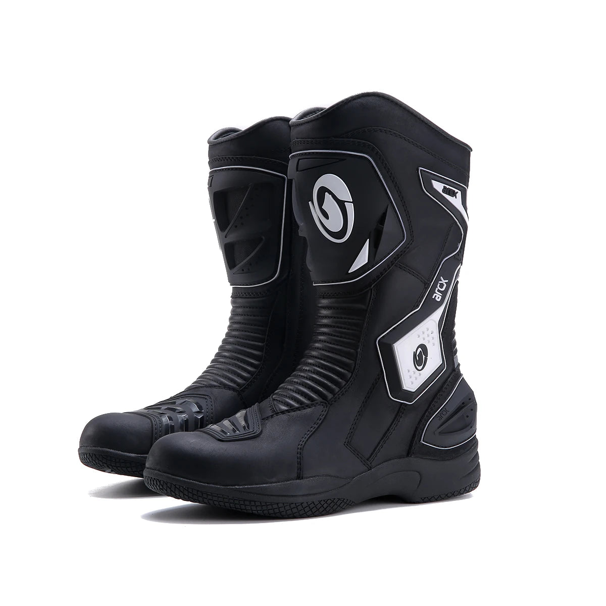 ARCX L60566 Pro Street Moto Racing Boots FULL GRAIN COWHIDE