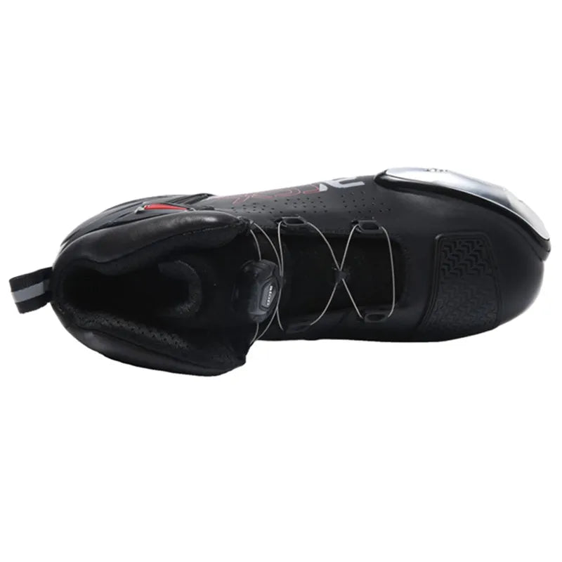 ARCX L60746 Perforated Leather Motorcycle Boots