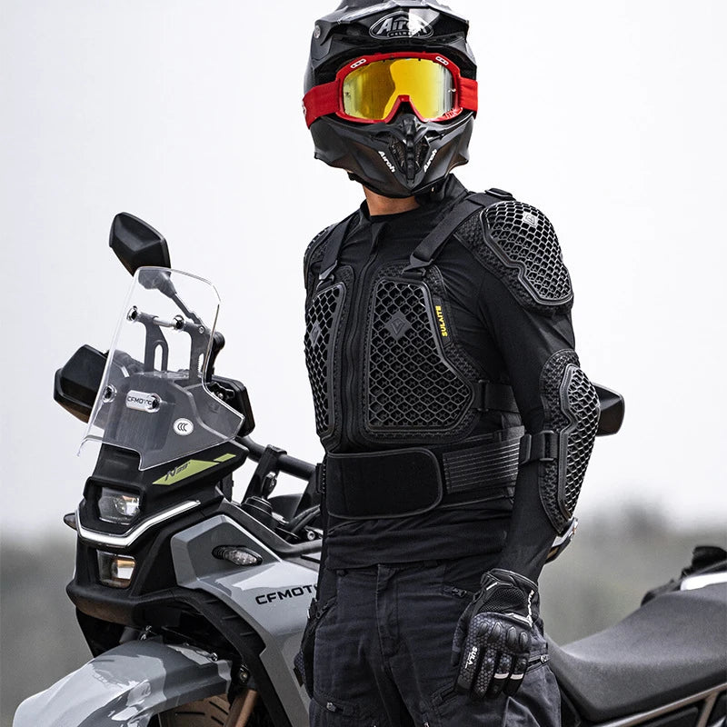 FR A1 Motorcycle Protective Jacket – Breathable Full Body Armour Protection