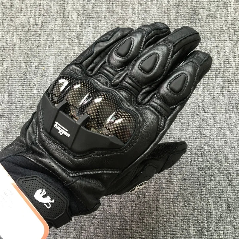 Furygan AFS-6 Leather Motorcycle Racing Gloves