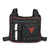 Motocentric MC-0121 Motorcycle Chest Bag – Waterproof Oxford &amp; Nylon, Reflective Strips, Large Capacity, 4 Colours