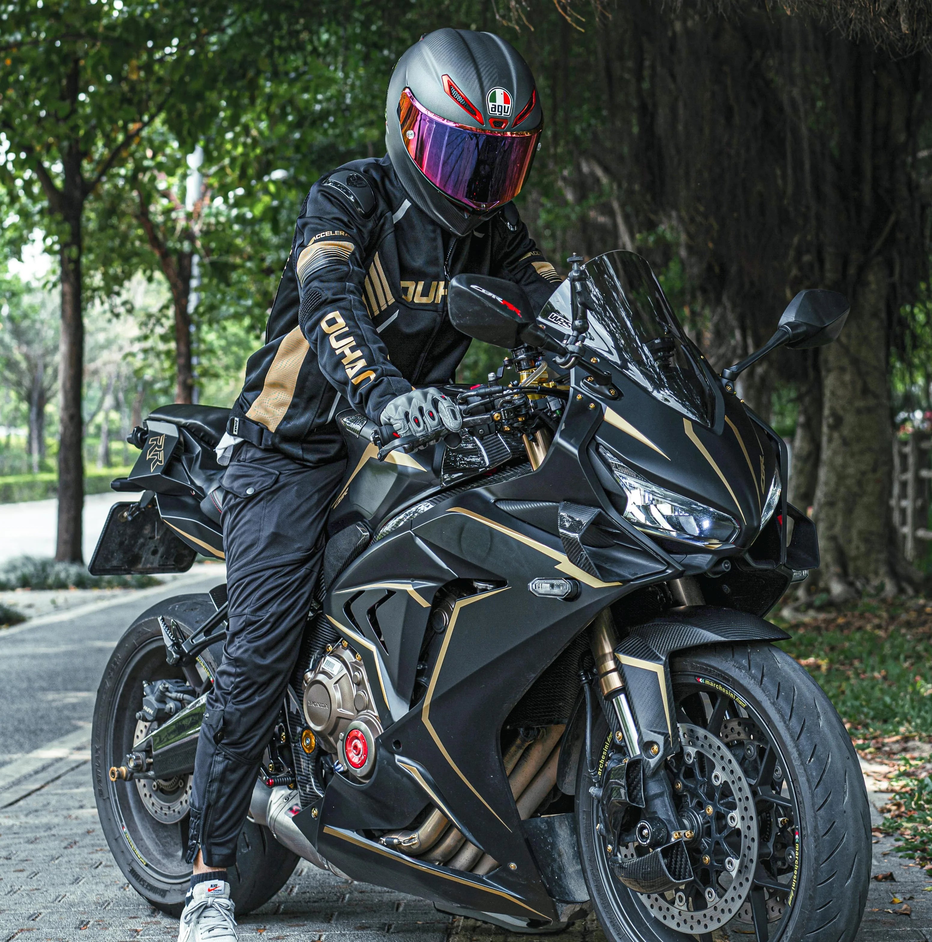 DUHAN D-2278 Summer Breathable Motorcycle Riding Jacket
