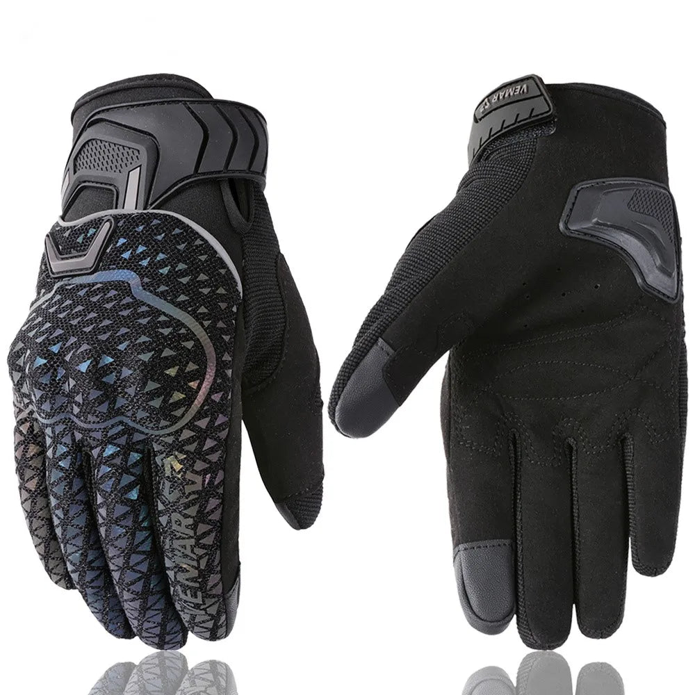 VEMAR Motorcycle Gloves – Touchscreen, Anti-slip, Reflective