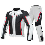 White Motorcycle Riding Suit