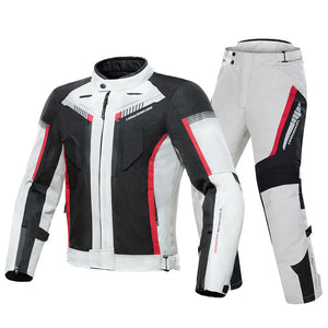 White Motorcycle Riding Suit