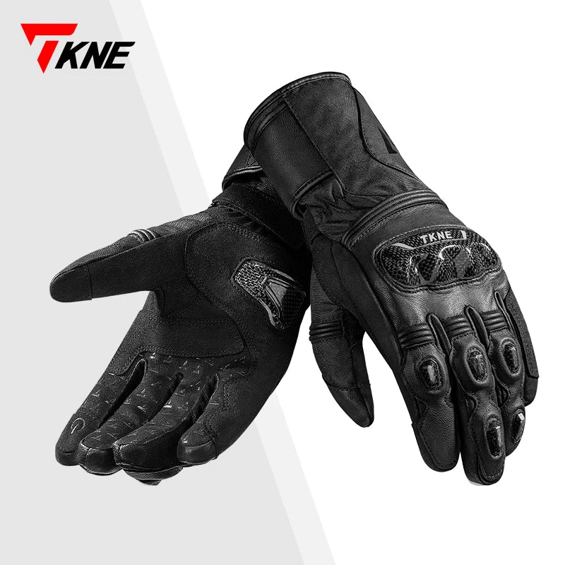 TKNE KP3 Motorcycle Riding Gloves – Waterproof Full Finger Protection