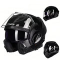 LS2 Modular Motorcycle Helmet – Dual Visor, Flip-Up Modular, DOT + 3C Certified, Reflective
