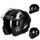 LS2 Modular Motorcycle Helmet – Dual Visor, Flip-Up Modular, DOT + 3C Certified, Reflective