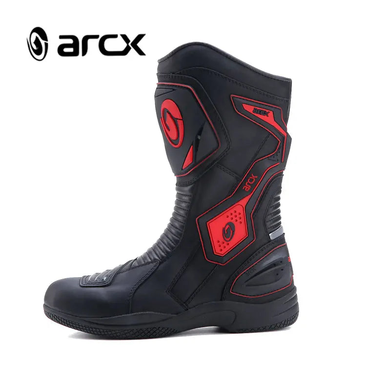 ARCX L60566 Pro Street Moto Racing Boots FULL GRAIN LEATHER