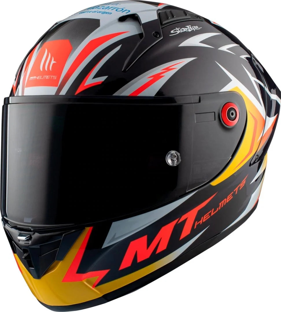 MTHELMETS&nbsp;MT KRE Racing Full Face Motorcycle Helmet – ABS Shell, DOT + ECE + 3C Certified, Quick Release, All-Season