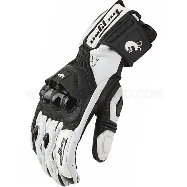 Genuine Leather Full Finger Motorcycle Riding Gloves
