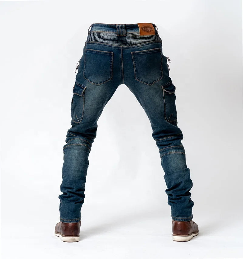 Motorcycle Riding Jeans – CE Protective, Breathable, All-Season Biker Pants