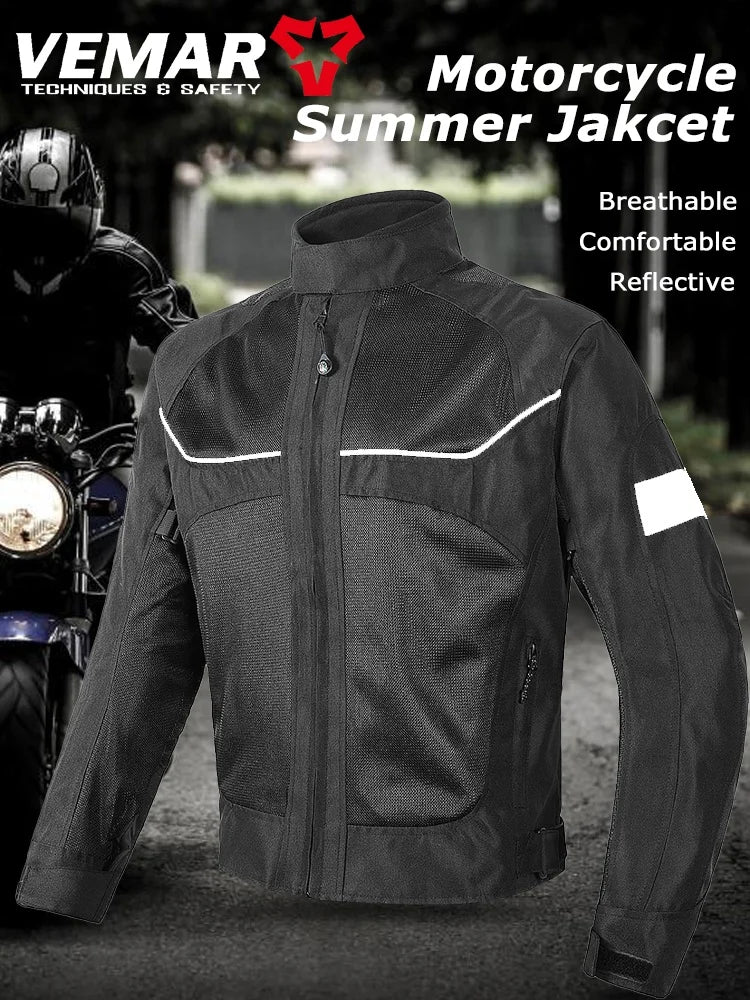 Vemar Summer Motorcycle Jacket – Protective Gear Riding Coat
