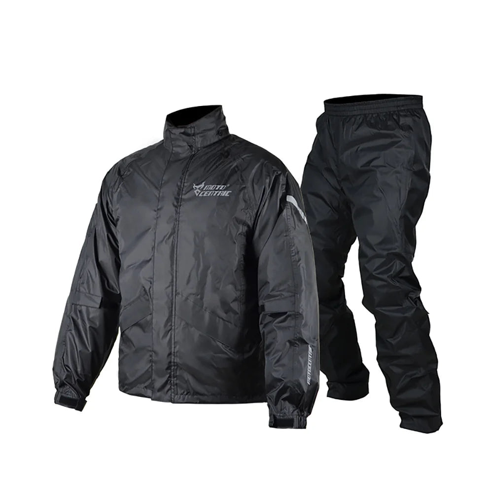 MOTOCENTRIC Waterproof Motorcycle Raincoat Suit – Windproof Riding Jacket &amp; Pants Set (MC-2111)