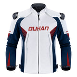 DUHAN Summer Breathable Motorcycle Riding Jacket – Ventilated Mesh, CE-Tested Armor, Reflective