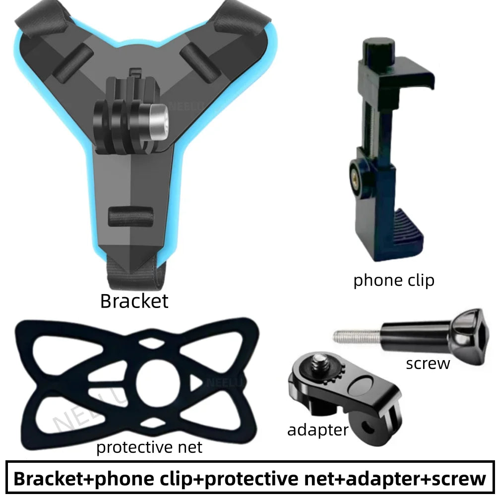 NEELU Full Face Helmet Chin Mount – Action Camera Holder