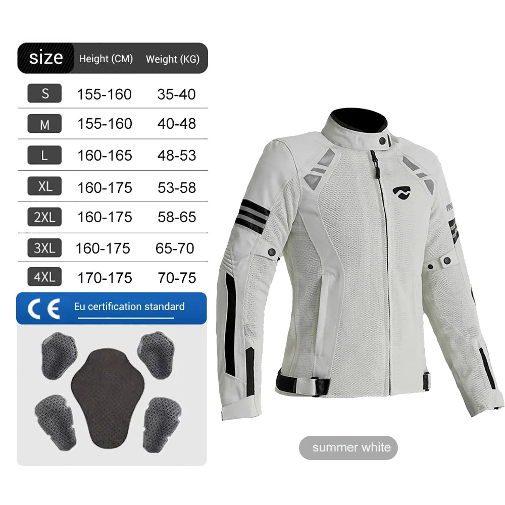 HEROBIKER Women’s Motorcycle Jacket – MDL0517B