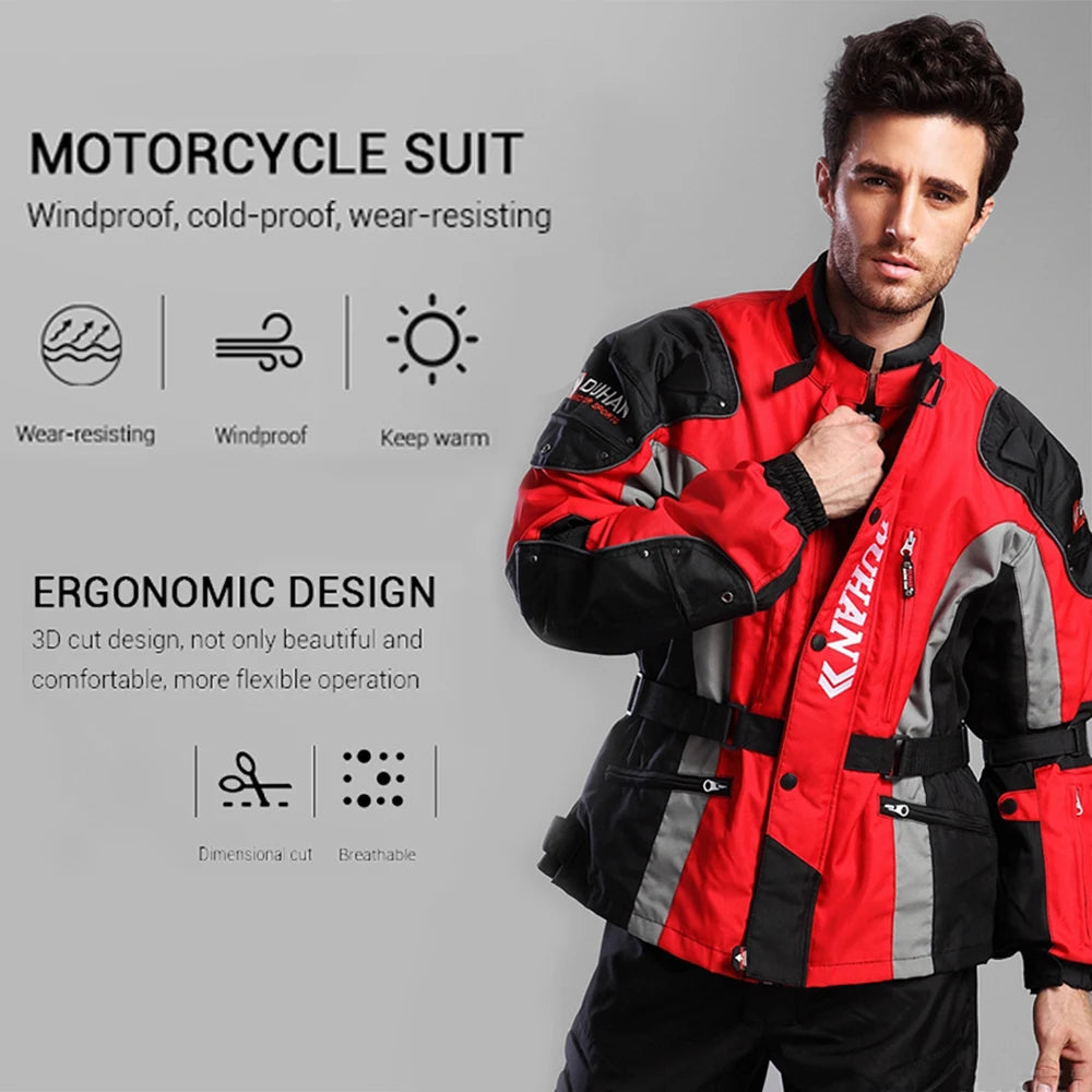 DUHAN Motorcycle Suit – All-Weather Riding Protection