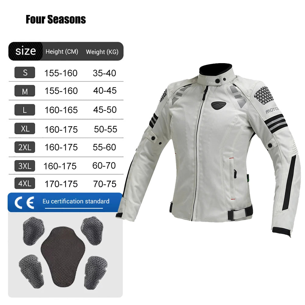HEROBIKER Women’s Motorcycle Jacket – MDL0517B