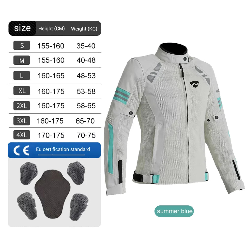 HEROBIKER Women’s Motorcycle Jacket – MDL0517B