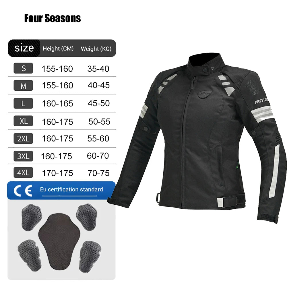 HEROBIKER Women’s Motorcycle Jacket – MDL0517B