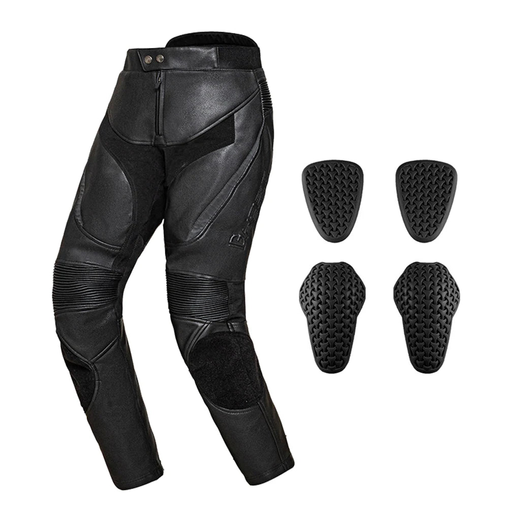 Leather Motorcycle Jacket – PU Waterproof Moto Riding Jacket with Removable Liner &amp; EVA Protectors